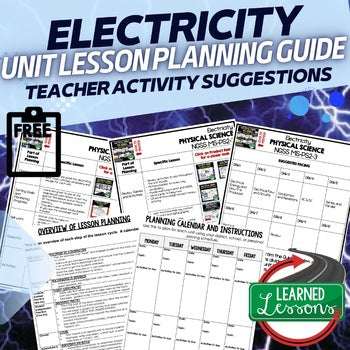 Electrical Energy Lesson Plan Guide | NGSS Physical Science Lesson Plans - preview 1
