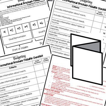 Budgeting Foldable | Personal Finance Activity | Financial Literacy - preview 2