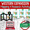 Western Expansion Mapping Activity Research PowerPoint Mapping Western Expansion - preview 1