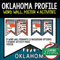 Oklahoma History Word Wall, State Profile, Oklahoma Activities US History - preview 1