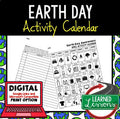 Earth Day Activity, Earth Day Activity Awareness Calendar, FREE Print and Google - preview 1