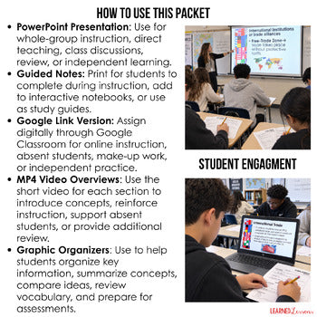 Global Economy Guided Notes & PowerPoint, Economics Guided Notes - preview 3