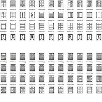 SECONDARY CLASSROOM DECOR, BINDER LABELS, Chalk Black and White - preview 3