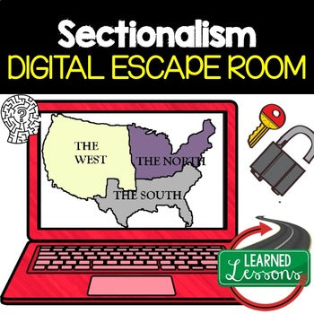 Sectionalism Escape Room | Digital Breakout | U.S. History Activity - preview 1