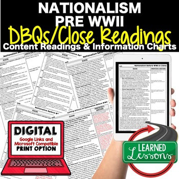 Nationalism Pre WWII DBQ Reading Activity Google World History DBQ Reading - preview 1