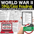 World War II DBQ Reading Activity Google World History DBQ Reading - preview 1
