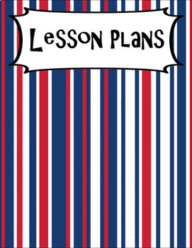 SECONDARY CLASSROOM DECOR, BINDER LABELS, Patriotic Stripes - preview 4