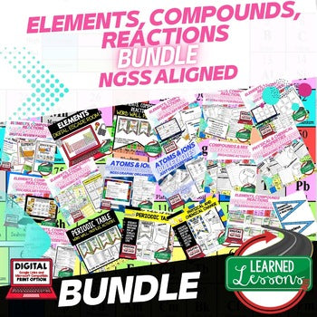 Elements, Compounds & Chemical Reactions Bundle | Physical Science Curriculum - preview 1