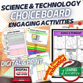 Science Technology Activities, Science Choice Board, Science Differentiation - preview 1