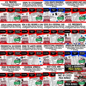 Colonial Era Timeline & Writing Activities, Digital Learning, Google, & Print - preview 3