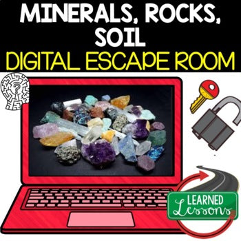 Minerals Escape Room Rock Cycle Digital Escape Room Earth Science Activity - preview 1