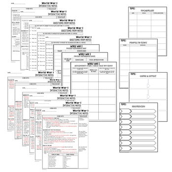 World War I Notes & PowerPoints, US History, Print, Digital, Google - preview 2