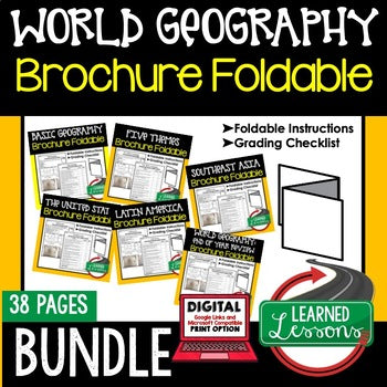 Historical Thinking Activity, Basic Geography Foldable - preview 3