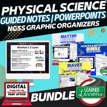 Physical Science Guided Notes & PowerPoints Bundle | NGSS Interactive Notes - preview 1
