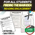Finding the Main Idea Interactive Activity | Main Idea Graphic Organizer | Readi - preview 1