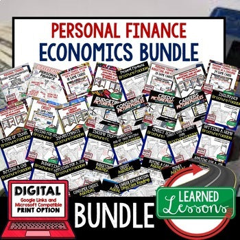 Personal Finance Bundle | Financial Literacy Curriculum | Print & Digital - preview 1