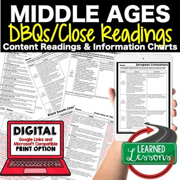 Middle Ages DBQ Reading Activity Google World History DBQ Reading - preview 1