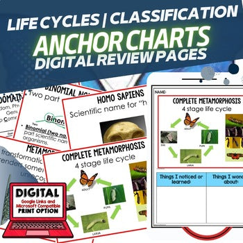 Classification Anchor Charts | 55 Life Science Posters | NGSS Science - preview 1