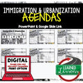 Immigration & Urbanization Agenda PowerPoint & Google Slides Agenda - preview 1