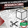 Genre Scavenger Hunt Cube Activity with Writing Extensions (English) - preview 1