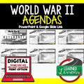 World War II Agenda PowerPoint & Google Slides Agenda - preview 1