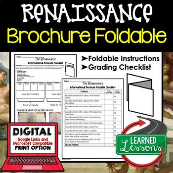 Renaissance Activity, Renaissance Foldable - preview 1