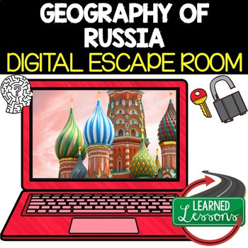 Rusia Geography Escape Room | Digital Breakout | World Geography Activitt - preview 1