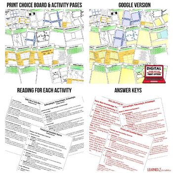 Imperialism Activities, Choice Board, Digital Learning, Google, & Print - preview 2