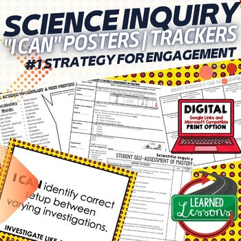 Basic Science & Scientific Inquiry I Can Posters, Basic Science Posters - preview 1