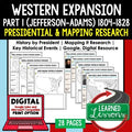 Western Expansion and Conflict Presidential Research and Mapping Google & Paper - preview 1