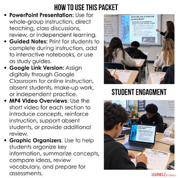 Economic Performance Guided Notes & PowerPoint, Economics Guided Notes - preview 3