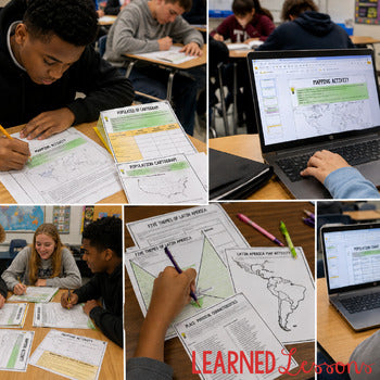 Geography People & Resources Activities, Choice Board, Print & Digital, Google - preview 4