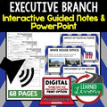 Executive Branch Guided Notes and PowerPoints, Google & Print, Videos - preview 1
