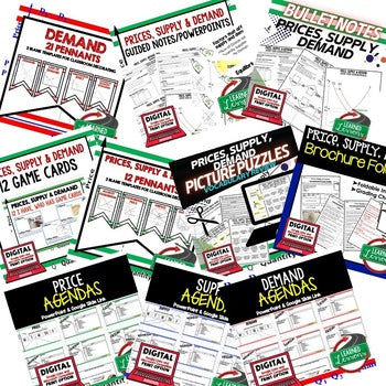 Supply, Demand & Prices Activities Bundle | Economics | Print & Digital - preview 3