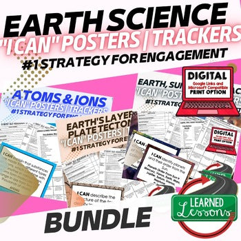 NGSS 6–8 Science I Can Posters & Self-Assessment Bundle | Learning Targets - preview 4