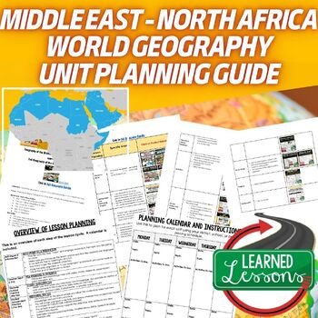 Middle East North Africa Lesson Plan Guide for World Geography Back To School - preview 1