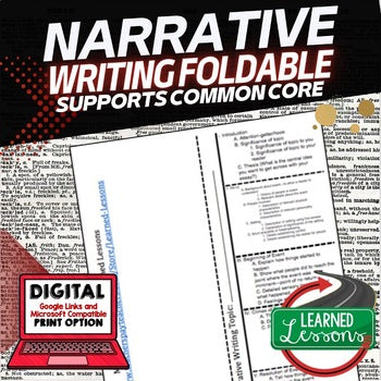 Narrative Writing Activity Foldable, English Curriculum Activity - preview 1