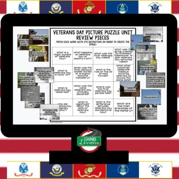Veterans Day Activity, Veterans Day Picture Puzzle - preview 3