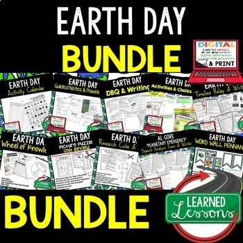 Earth Day Activity, Earth Day Activity Awareness Calendar, FREE Print and Google - preview 3