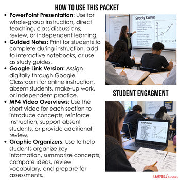 Supply Guided Notes & PowerPoint, Economic Notes, Digital Learning - preview 3