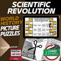 Scientific Revolution Activity Vocabulary Picture Puzzle World History Activity - preview 1