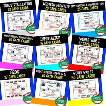 U.S. History Game Cards Bundle | American History Review | Print & Digital - preview 2