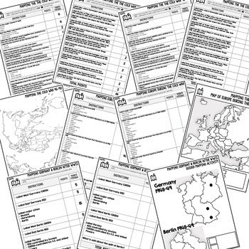 Cold War Map Activity, PowerPoint Guided Mapping, Mapping the Cold War Google - preview 2