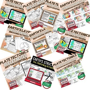 Earth's Layers & Plate Tectonics Bundle | Earth Science Activities | NGSS - preview 3