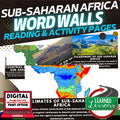 Sub-Saharan Africa Word Wall Activity Pages World Geography Word Wall - preview 1