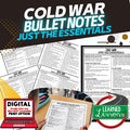 Cold War Outline Notes, Cold War Bullet Notes, Unit Review - preview 1