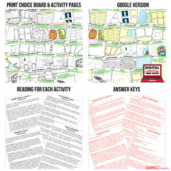 Cells Activities, Cells Choice Board Life Science Choice Board - preview 2