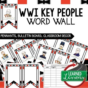 World War I Word Wall, WWI Activity World War I Posters US History Word Wall - preview 1