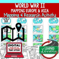 World War II Mapping Activity, PowerPoint Guided Mapping World War 2 Google - preview 1