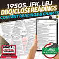 1950s, JFK, LBJ DBQ Close Reading Textbook Replacement Google Print - preview 1